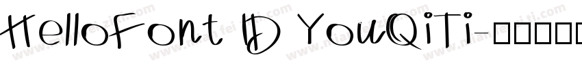 HelloFont ID YouQiTi字体转换